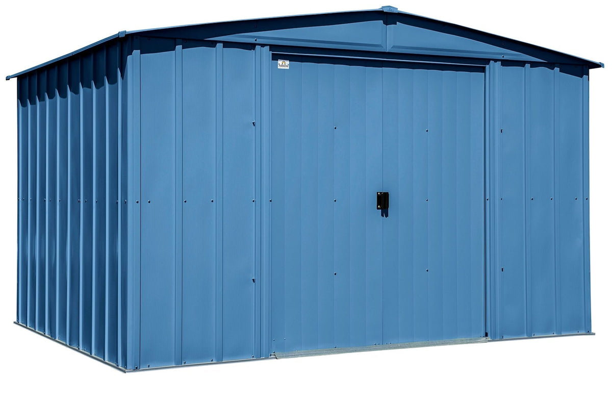 Classic Galvanized Steel Storage Shed, Blue Grey, 10-ft x 8-ft F1M9 - product image 4
