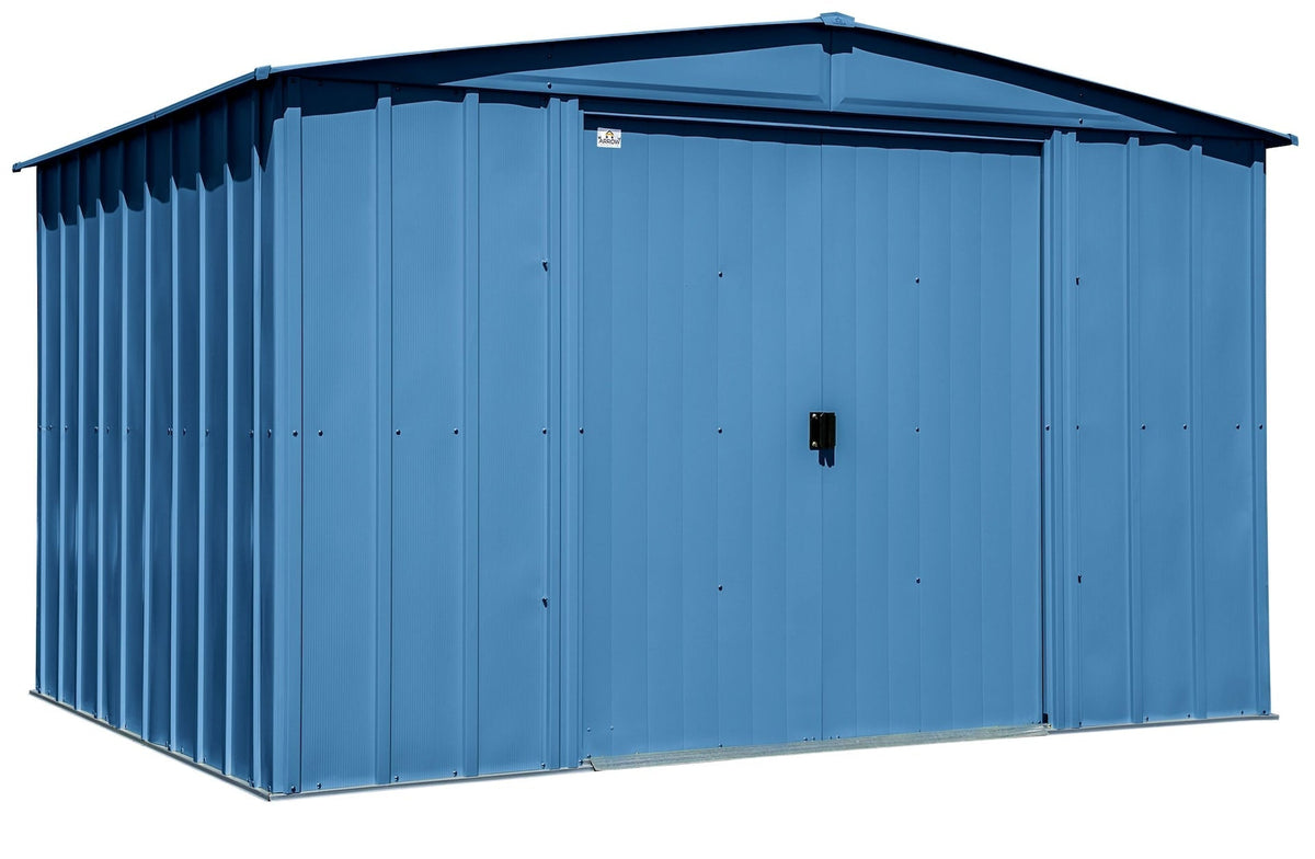 Classic Galvanized Steel Storage Shed, Blue Grey, 10-ft x 8-ft F1M9 - product image 5