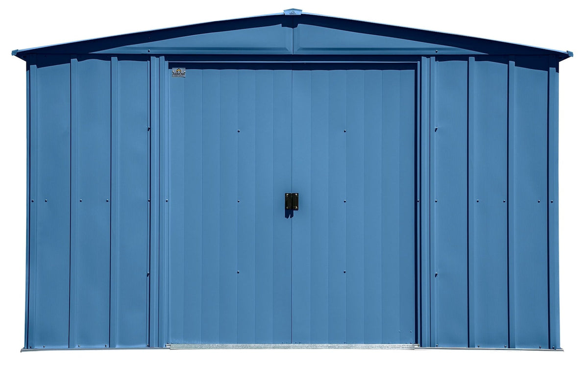 Classic Galvanized Steel Storage Shed, Blue Grey, 10-ft x 8-ft F1M9 - product image 7