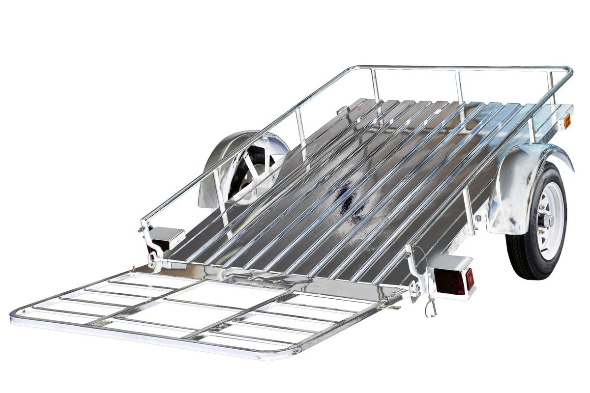 DK2 4x6-ft Single-Axle Open Rail Galvanized Utility Trailer N0X1 - product image 4