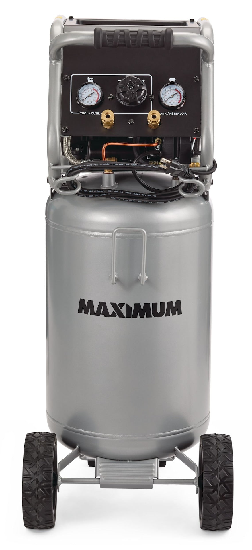 15-Gallon Oil-Free Quiet Portable Vertical Air Compressor with Top Tray H3F6 - product image 1