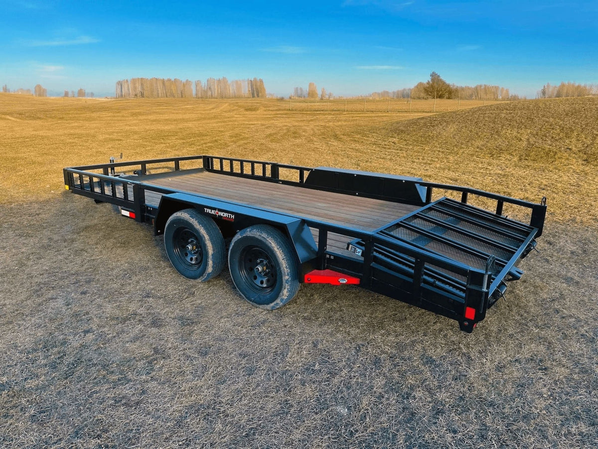 83-in x 16-ft Tandem Axle Utility Trailer, Black J9B1 - product image 2