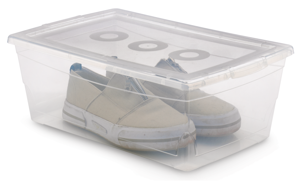 type A Clarity Transparent Storage Box with Lid, 9-L V0S1 - product image 5