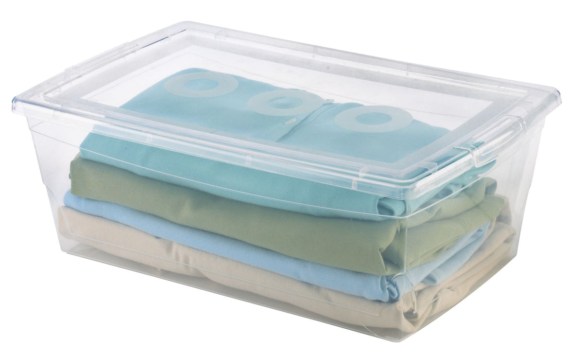 type A Clarity Transparent Storage Box with Lid, 9-L V0S1 - product image 6