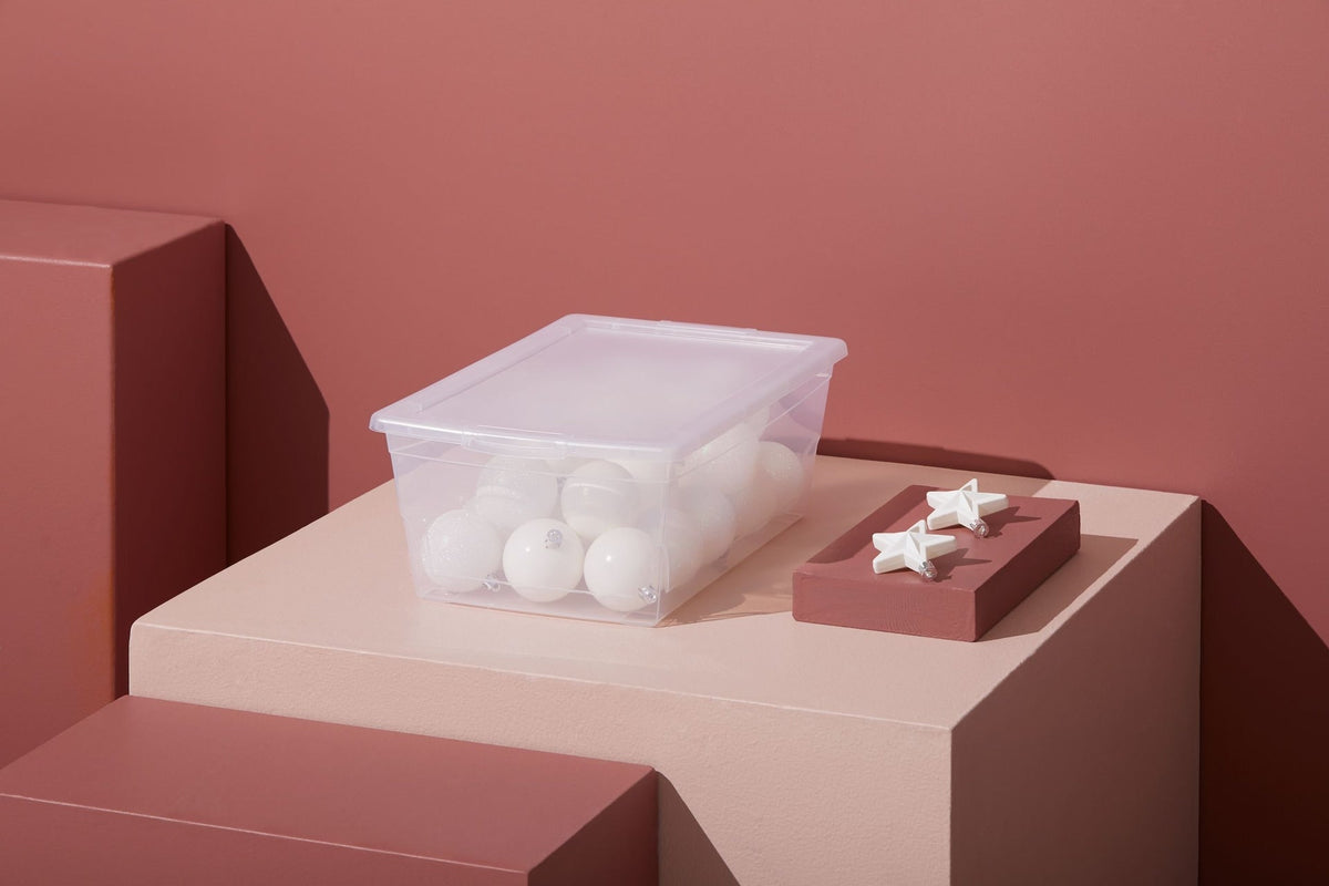 type A Clarity Transparent Storage Box with Lid, 9-L V0S1 - product image 8