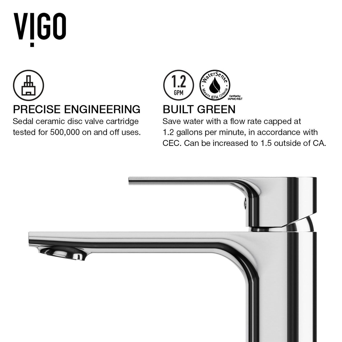 Norfolk Single Handle Vessel Single Hole Bathroom Sink Faucet, WaterSense Certified, Chrome Q0Y1 - product image 8