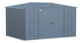 Classic Galvanized Steel Storage Shed, Blue Grey, 10-ft x 8-ft F1M9 - product image 1