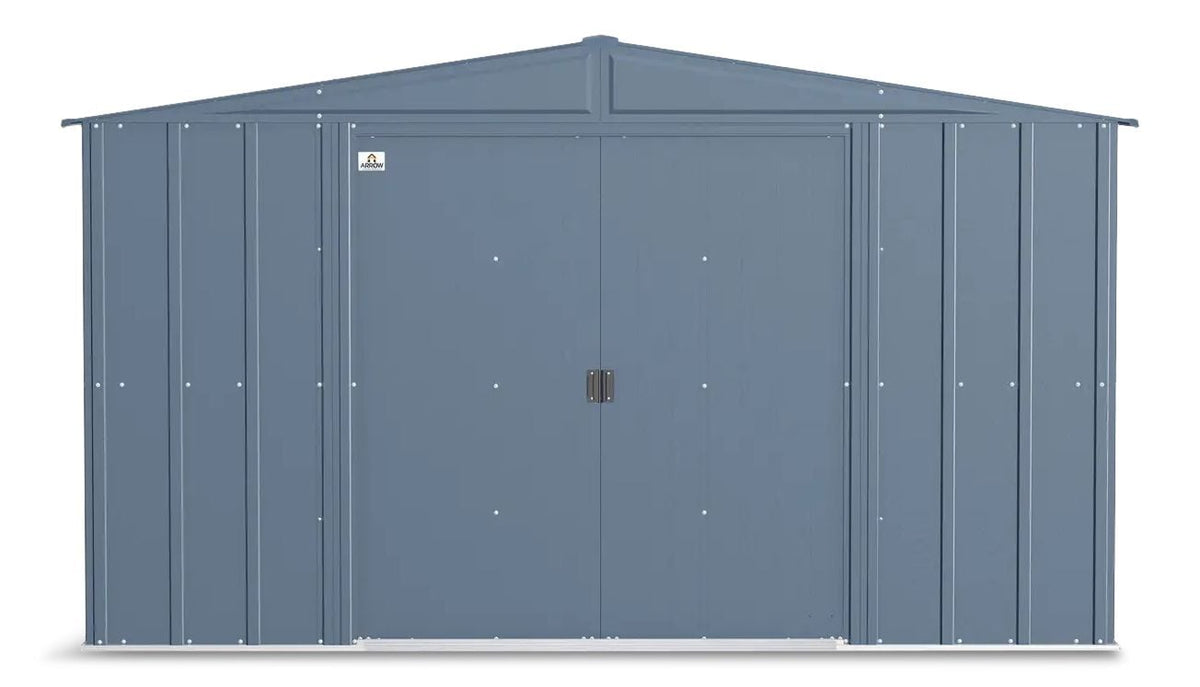 Classic Galvanized Steel Storage Shed, Blue Grey, 10-ft x 8-ft F1M9 - product image 6