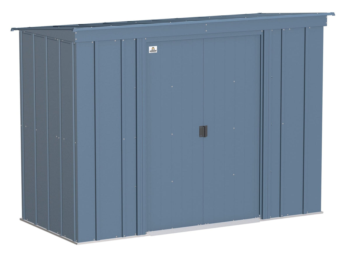 Classic Galvanized Steel Storage Shed, Blue Grey, 8-ft x 4-ft Y2S8 - product image 2