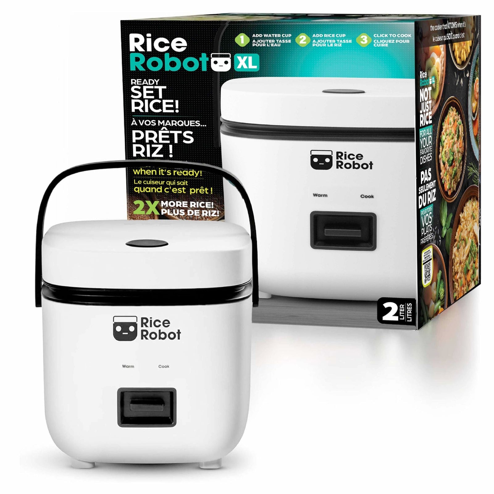 Nonstick Rice Cooker Robot, Large, 2-L Capacity P1M8 - product image 1