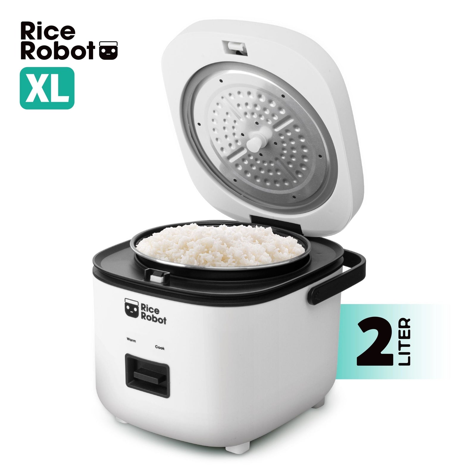 Nonstick Rice Cooker Robot, Large, 2-L Capacity P1M8 - product image 8