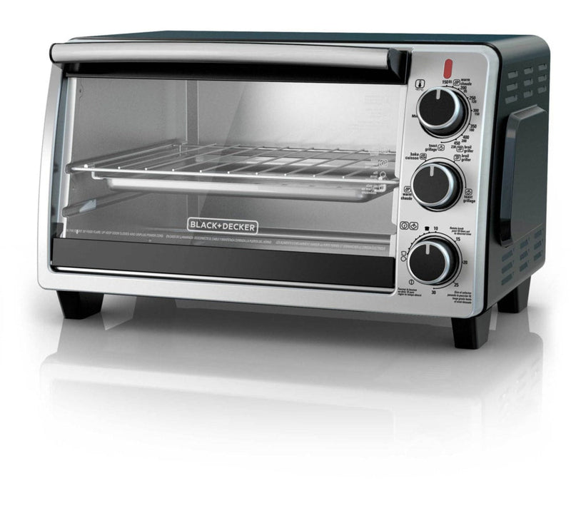Toaster Oven with 4 Functions, Stainless Steel, 6-Slices D3S3