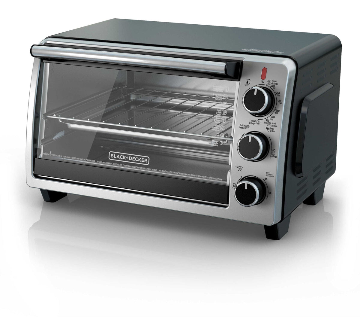 Toaster Oven with 4 Functions, Stainless Steel, 6-Slices D3S3 - product image 2