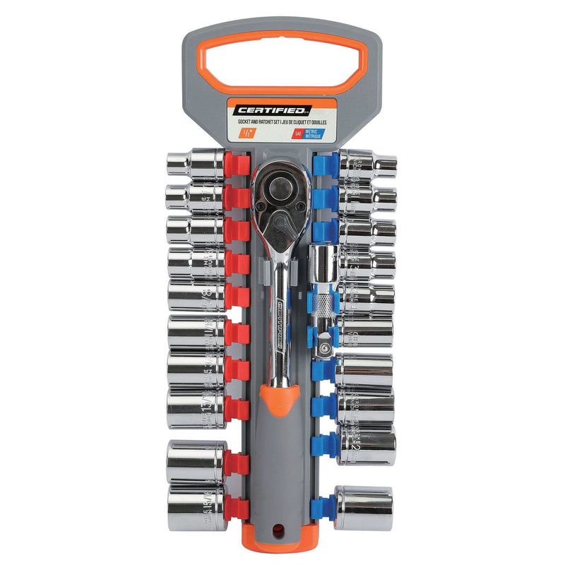 22 Piece 1/2" Drive Socket Set I0X0