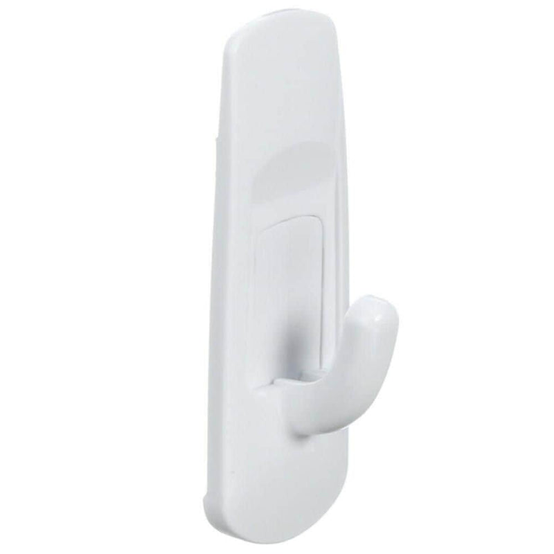 Small Utility Hooks Value Pack with Adhesive Strips, White, 1-lb, 6 Strips per Pack Z3W7