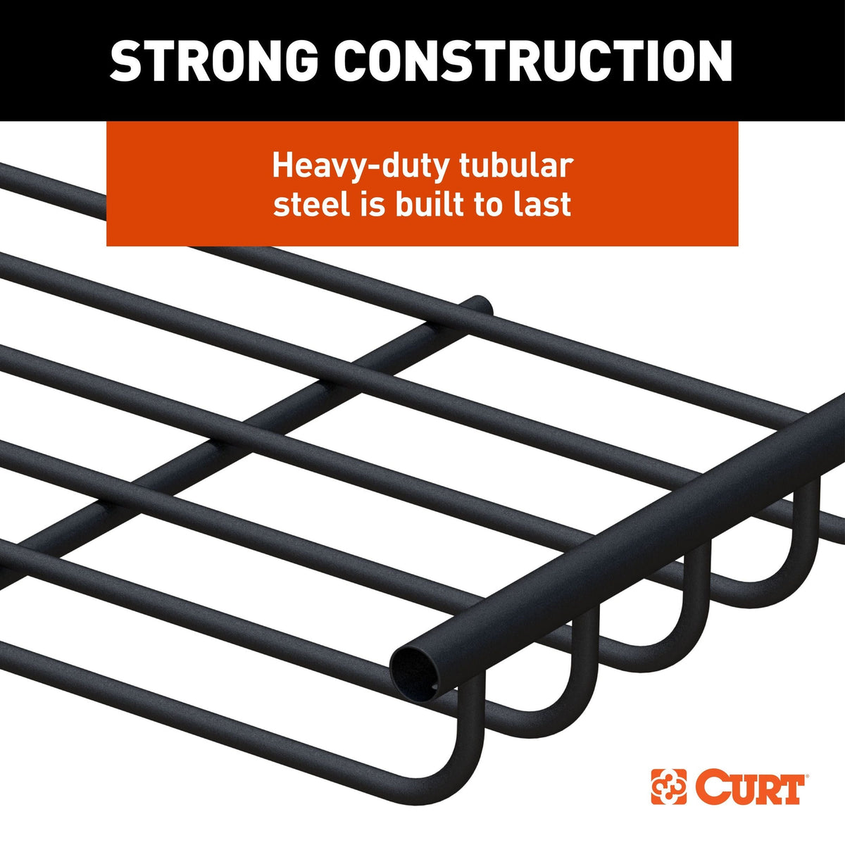 18124 Steel Roof Rack Cargo Basket/Carrier Extension, Black, 6-sq.ft H8Y5 - product image 7