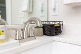 Plymouth Double Handle 4-in Centreset Bathroom Sink Faucet with Pop-Up Drain, Brushed Nickel H5Z9 - product image 3