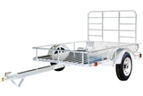 DK2 4x6-ft Single-Axle Open Rail Galvanized Utility Trailer N0X1 - product image 3