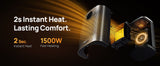 Home 1500W Portable Indoor PTC Ceramic Space Heater Z8D3 - product image 4