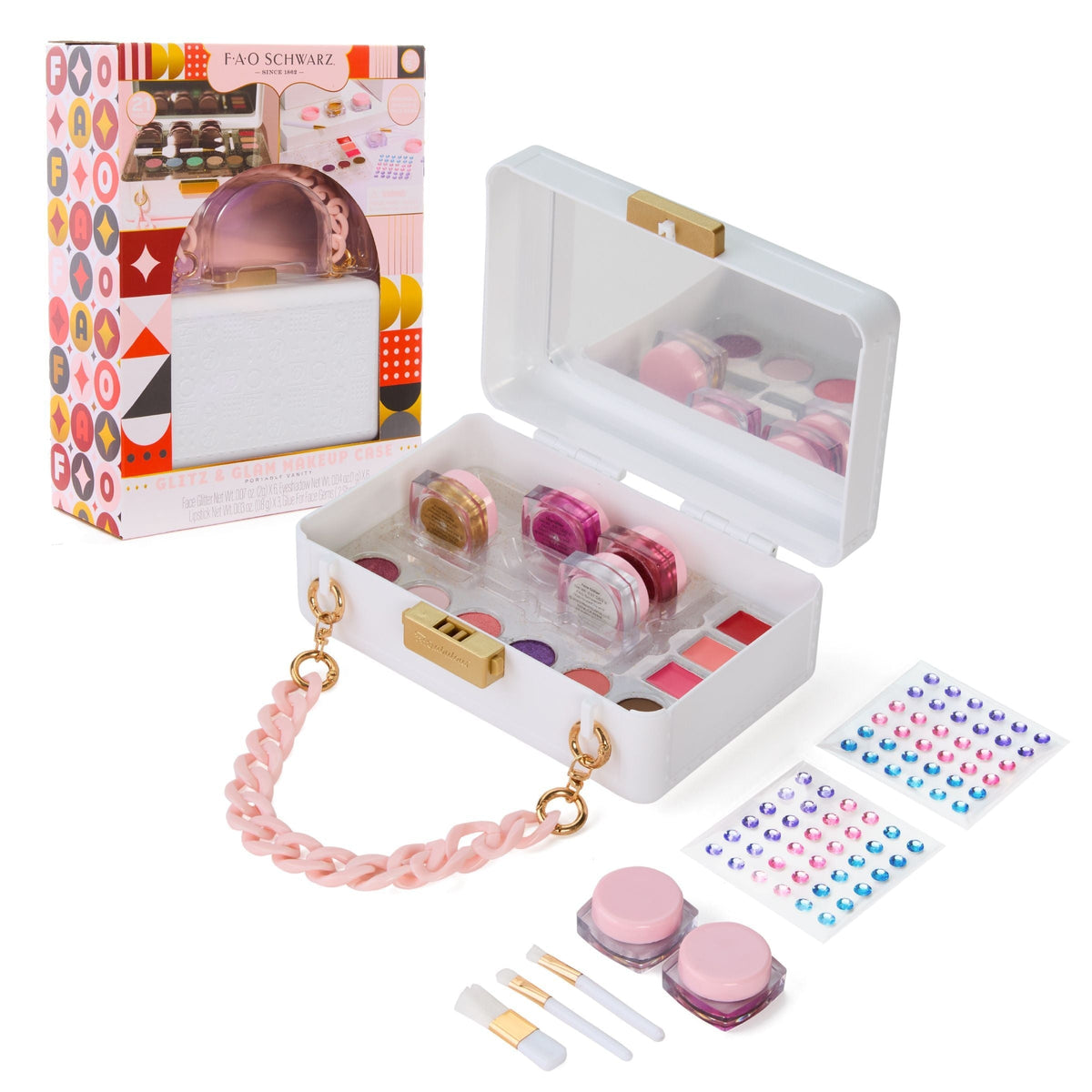 Girls Purse Makeup Case, Pink E9K4 - product image 1