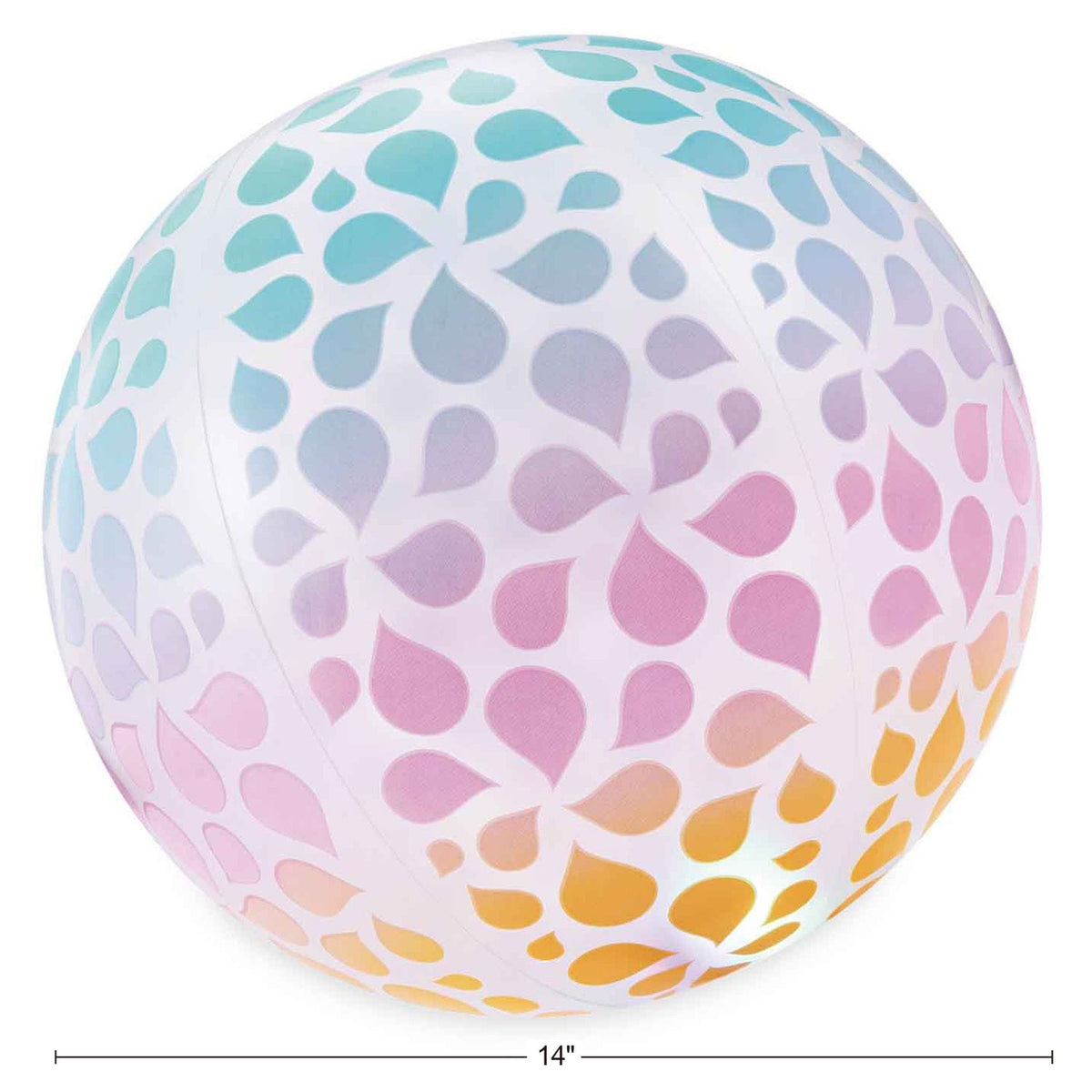 Fun Glow Beach Ball, LED Lights, Ages 9+ S6F4 - product image 1