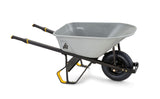 Heavy-Duty Easy Pivot/Dump Steel Tub Wheelbarrow, Steel Tray, 6-cu-ft K7O1 - product image 1