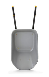 Heavy-Duty Easy Pivot/Dump Steel Tub Wheelbarrow, Steel Tray, 6-cu-ft K7O1 - product image 2