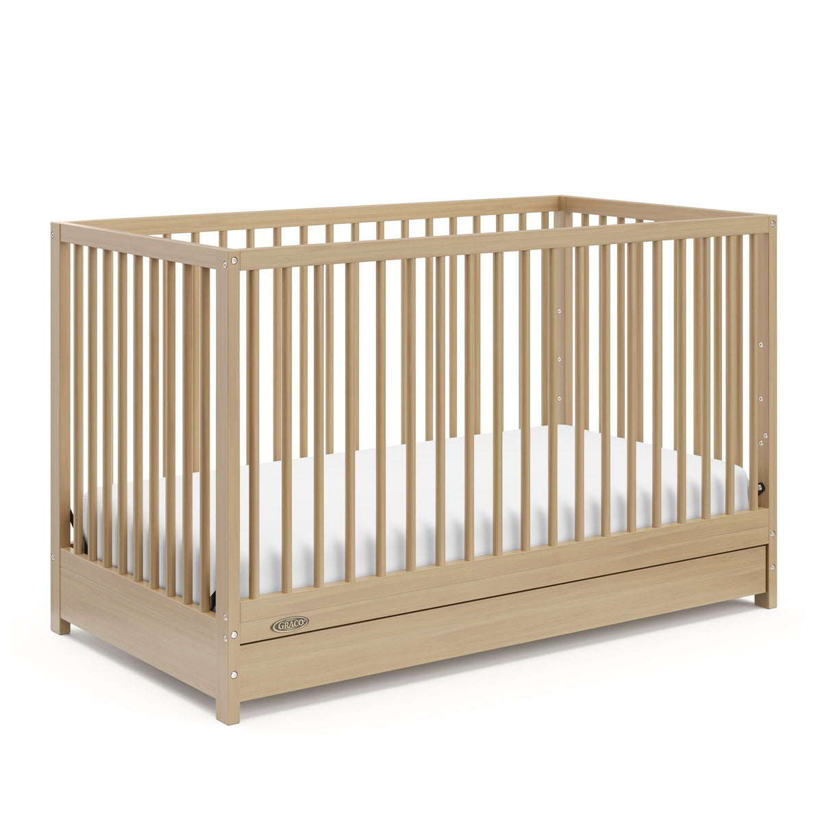 Teddi 4-in-1 Convertible Crib with Drawer, Driftwood G5H3 - product image 1