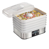 Digital Food Dehydrator with Adjustable Thermostat, Grey E9I5 - product image 1
