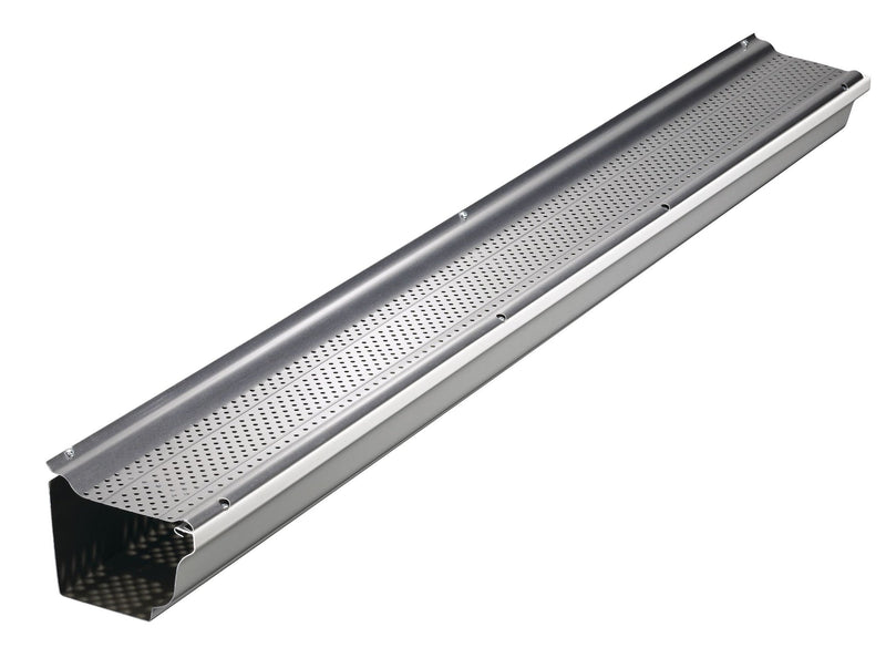 Smart Screen 20-ft Aluminum Gutter Guards, Metallic, 5-pk N6F3
