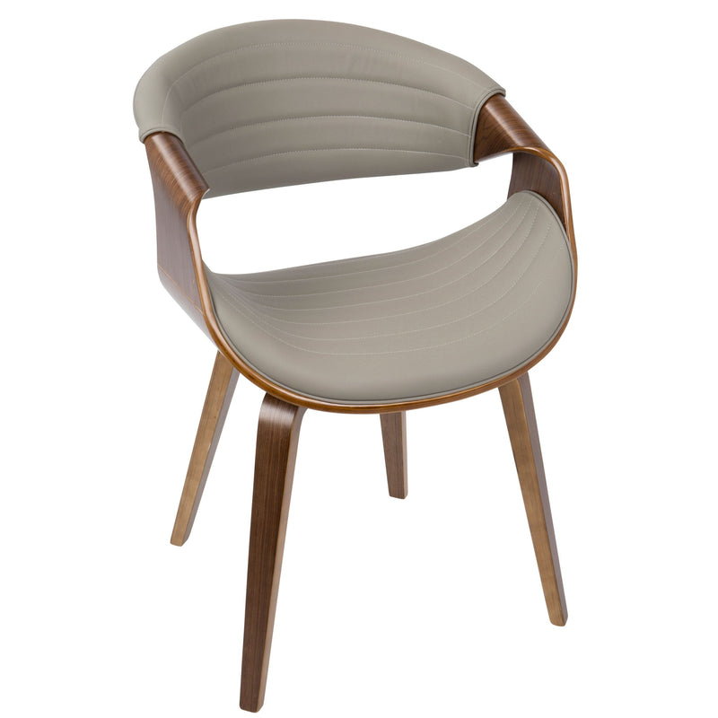 Symphony Faux Leather Dining/ Accent Chair, Grey C0V1