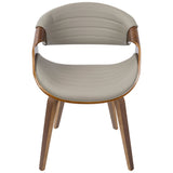 Symphony Faux Leather Dining/ Accent Chair, Grey C0V1 - product image 2