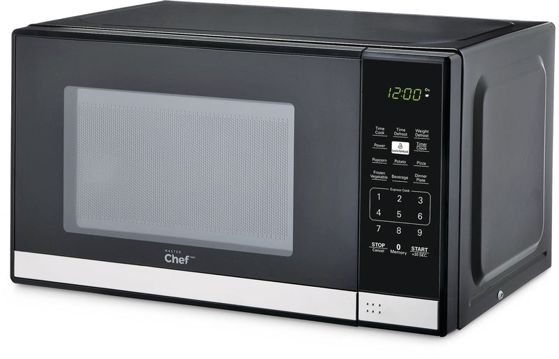 Countertop Microwave, 700 W, Black Stainless Steel, 0.7-cu-ft D9M5