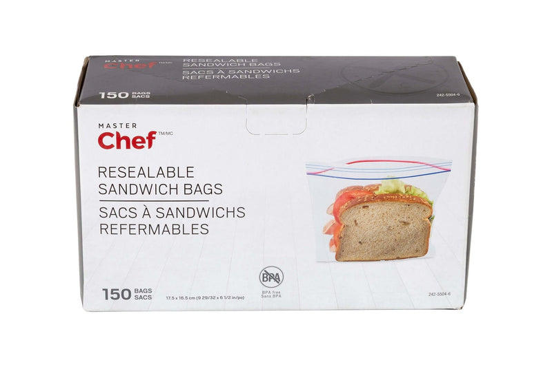Double Seal Sandwich Bag, 150-pk V0O3