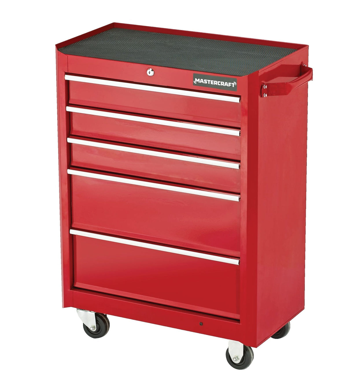 Rolling Tools Storage Cabinet with 5 Drawers, Deep Red, 24-in N0H8 - product image 1
