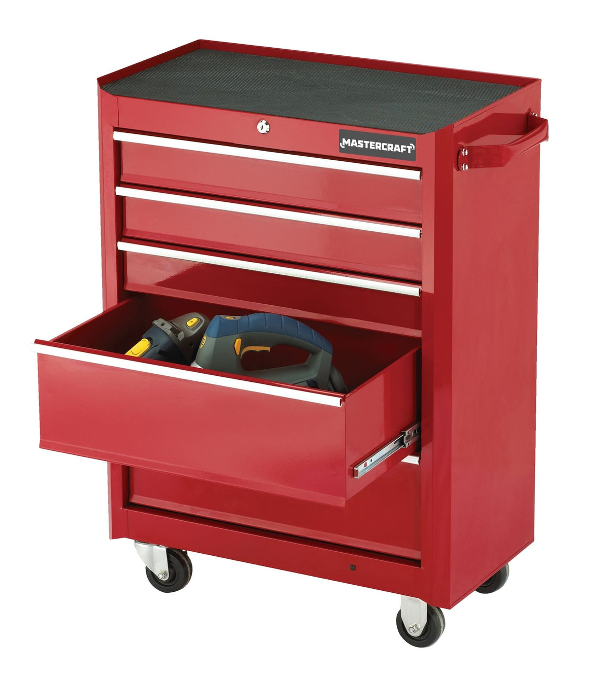 Rolling Tools Storage Cabinet with 5 Drawers, Deep Red, 24-in N0H8 - product image 6