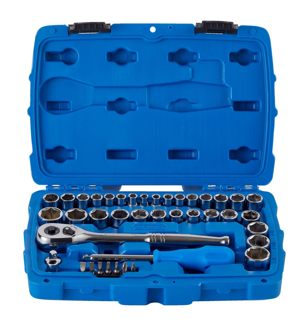 Socket Set, SAE / Metric, CRV, Nickel-Chrome Plating, 41-pc R4J1 - product image 4