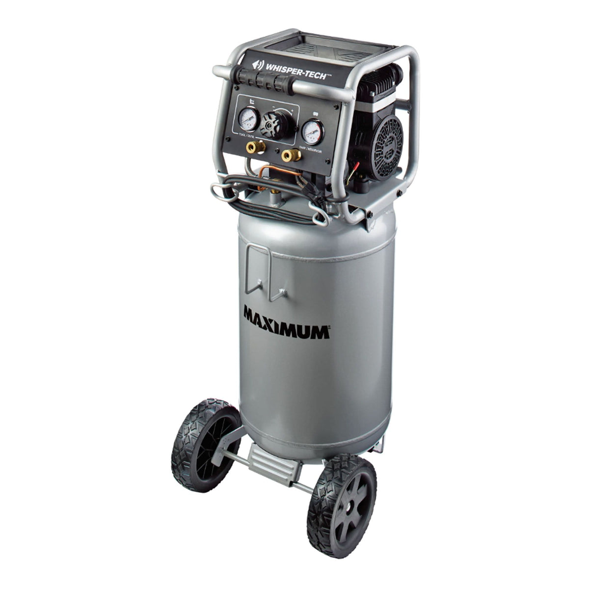 15-Gallon Oil-Free Quiet Portable Vertical Air Compressor with Top Tray H3F6 - product image 3