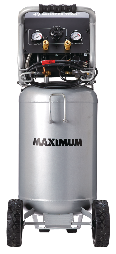 15-Gallon Oil-Free Quiet Portable Vertical Air Compressor with Top Tray H3F6 - product image 5