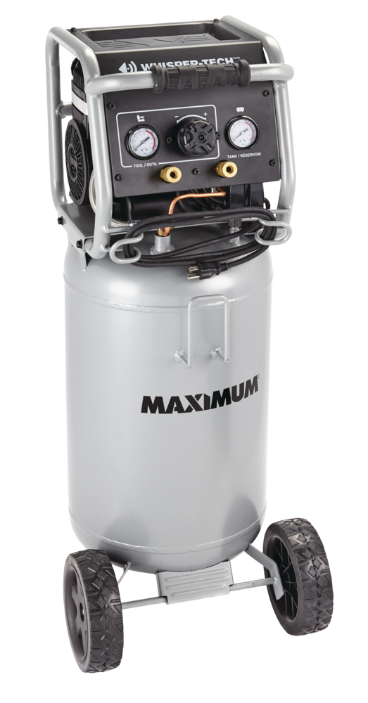 15-Gallon Oil-Free Quiet Portable Vertical Air Compressor with Top Tray H3F6 - product image 6