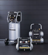 15-Gallon Oil-Free Quiet Portable Vertical Air Compressor with Top Tray H3F6 - product image 8