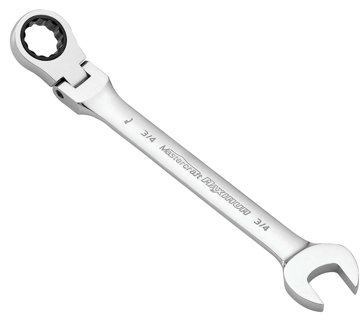 Flexhead Ratcheting Wrench, Assorted Sizes, SAE/ Metric, Metal, Chrome W0Z8 - product image 1