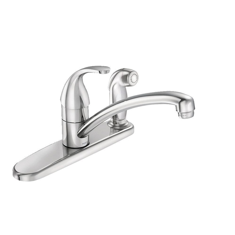 Adler Single Handle Kitchen Faucet with Spray, Chrome Y0J3