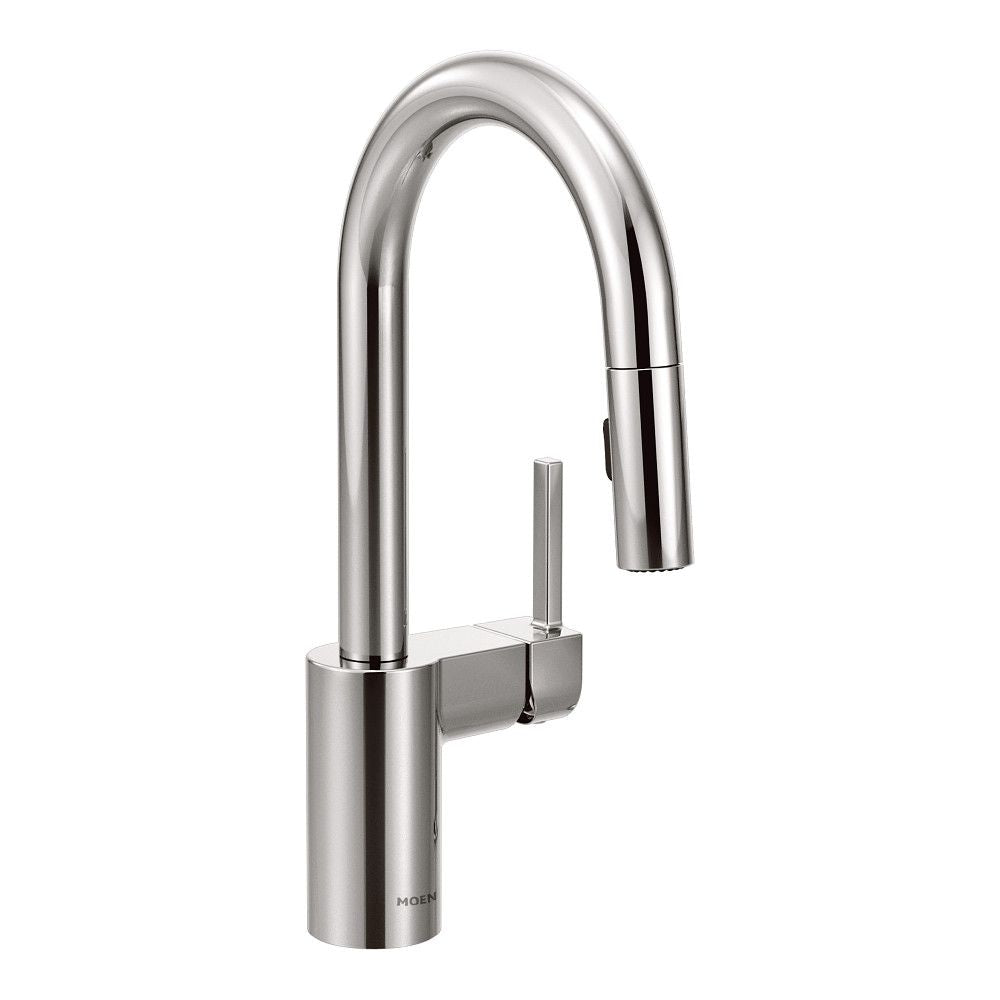 Align Single Handle High Arc Pull Down Sprayer Kitchen Faucet with Power Clean, Chrome C2C9 - product image 1