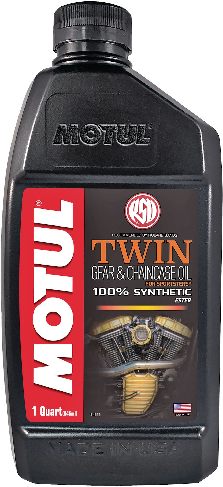 Twin Synthetic Gear & Chaincase Motorcycle Oil, 946-mL I6D1 - product image 1