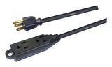 32-ft 10-in 16/3 Light Duty Extension Cord with 3 Grounded Outlets. Audio / Visual, Black X1U2 - product image 2