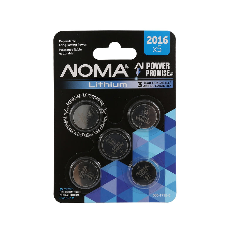 CR2016 3V / 3 Volt Lithium Coin Cell Batteries, Long Lasting, 5-pk T4E2
