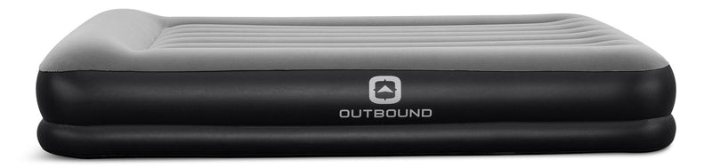 Double High Flocked Airbed, Queen, Grey G4F2