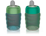 Soft Sippy Cup, Blue/Green, 2-pk Z5B0 - product image 1