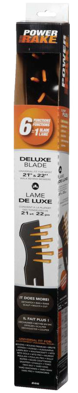 Power Rake Universal 6-in-1 Replacement Lawn Mower Blade, 21-in/22-in, Removable Tines O1S8 - product image 2